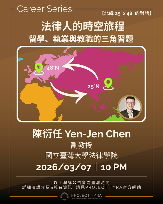 【轉知】法律人的時空旅程：留學、執業與教職的三角習題圖片